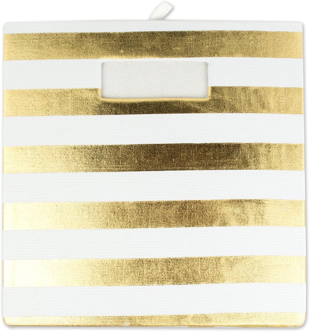 DII Polyester Cube Storage Collection Hard Sided Collapsible, 11x11x11, Gold