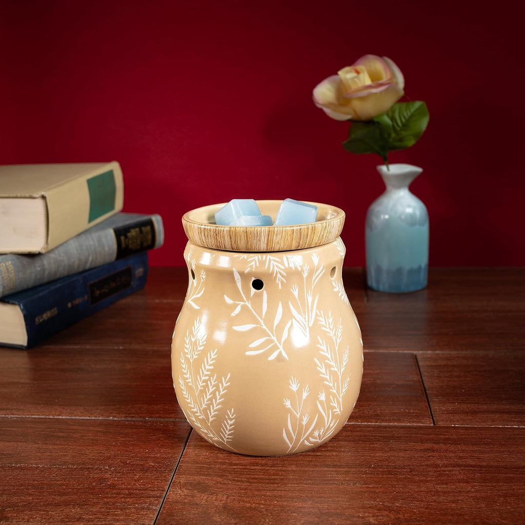 ScentSationals Hattie Leaves - Fall Wax Warmer for Scented Wax Melts