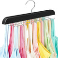 Resovo Tank Top Hanger with Premium Wood, 24 Large Capacity, Space Saving,360 Degree Rotating, Foldable Metal Hooks, Tank Tops
