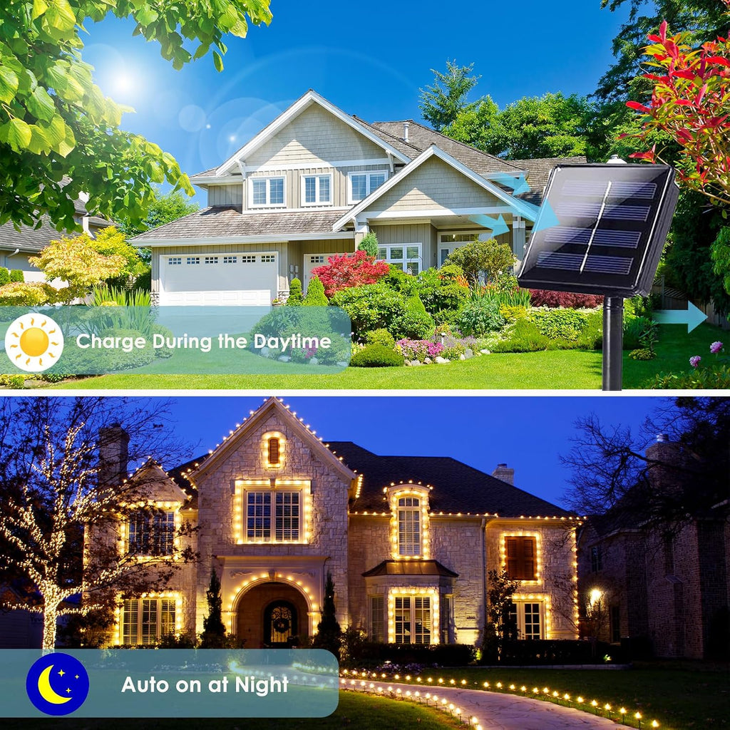 Solar String Lights Outdoor, 2 Pack 400LED 144FT Extra-Long Fairy Lights