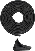 10ft - 1/4 inch Black Cable Sleeves Cord Management, Split Sleeving Wire Protector Desk Cord Organizer, Self Wrapping Wire Loom for TV Computer USB Cable Power Cord Audio Video Cable