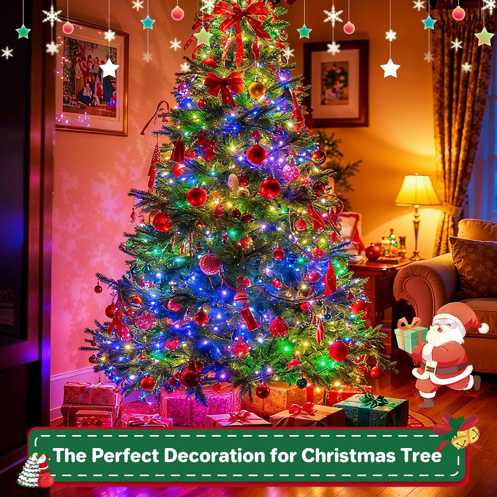 70FT 200LED Christmas Lights Plug in,Outdoor Indoor Connectable Fairy Lights with Timer and 8 Modes,Christmas Tree Lights for Garden Party Wedding Christmas Decoration(Multi-Color