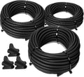 Sasylvia 1/4",3/8",1/2"-20ft x 20ft Split Wire Loom Tubing Cable Sleeves