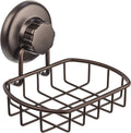 HASKO Suction Cup Soap Dish for Shower Wall, Rustproof Stainless Steel Shower Soap Holder Suction, Bathtub Bathroom Bar Soap Holder, Bronze