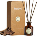 Soréva Hotel-Grade Reed Diffuser, Sandalwood Cedar Musk Scent, 4.39 fl oz