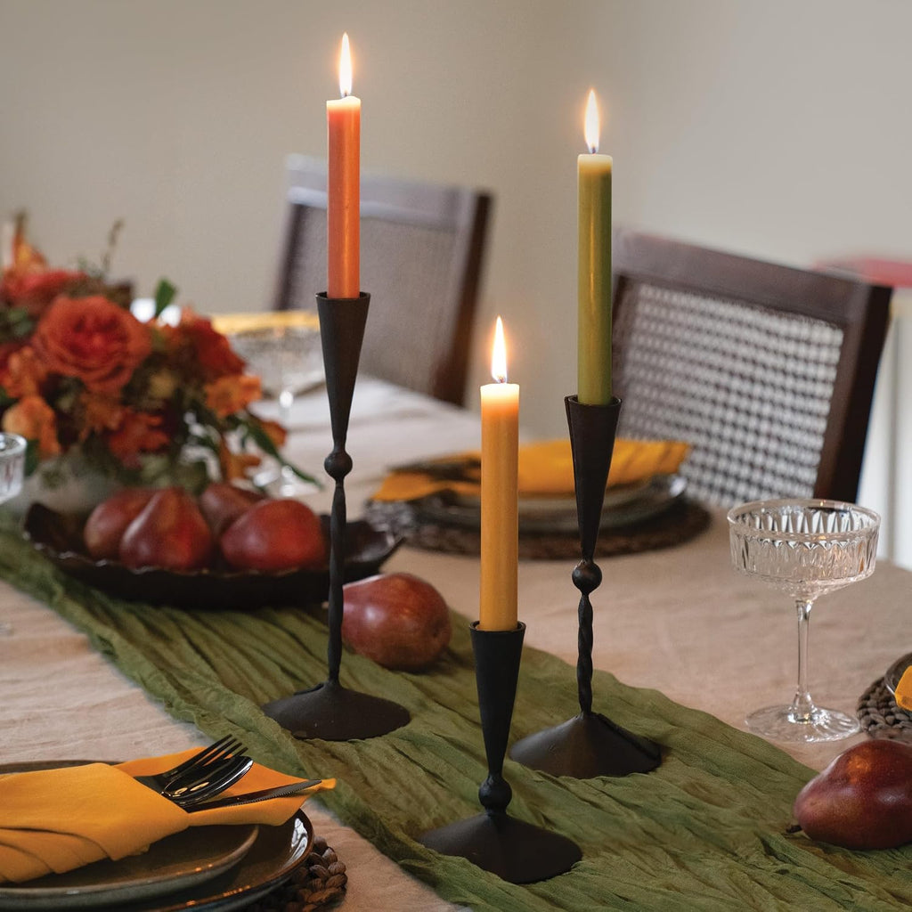 Northern Lights Candles - 12" 2pk Tapers - Moss Green - 72895
