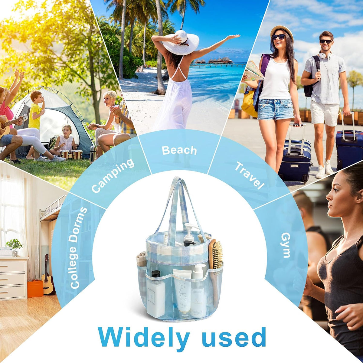 Mesh Shower Caddy Portable Bathroom Caddy Organizer