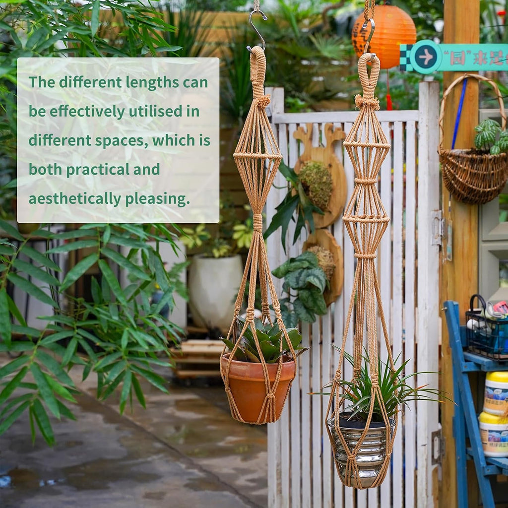 Hourglass Floating & Patterns Macrame Plant Hangers