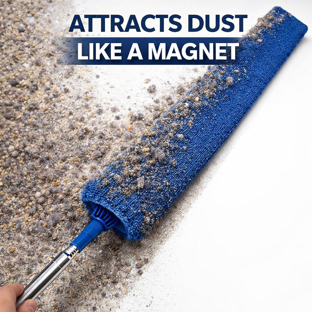 Retractable Gap Dust Cleaner with Extension Pole & 3 Microfiber Cloths