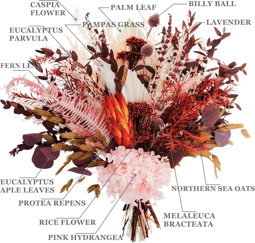 Dried Flower Bouquet, Fall Flower Arrangement
