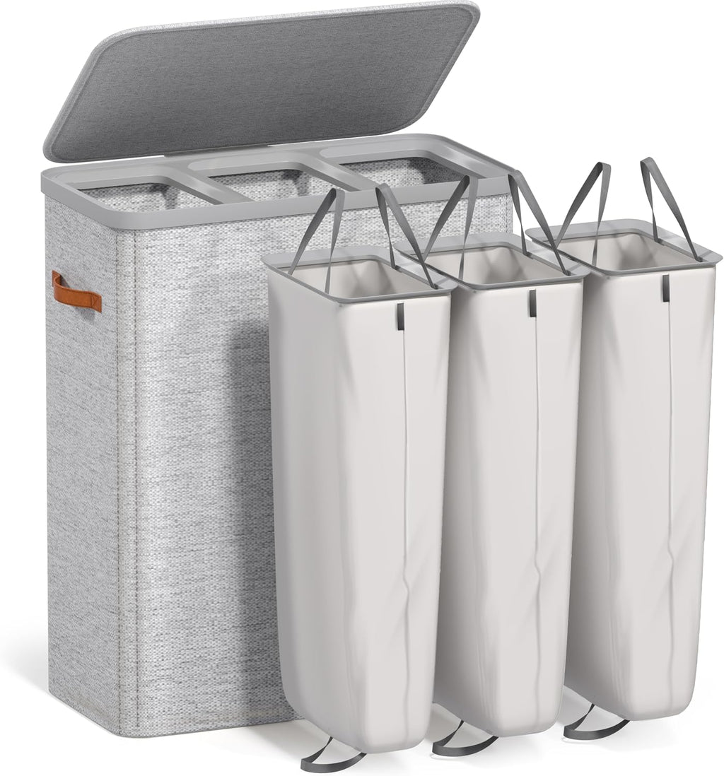 Sorbus Fabric Laundry Hamper - Collapsible Laundry Basket with Removable Laundry Bag - Durable Clothes Organizer for Bathroom, Bedroom, or Laundry Room - Space Saving Design