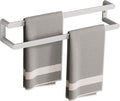 SAYAYO Double Towel Bar for Bathroom, 24 Inch Brushed Nickel Towel Rack