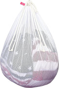 Freegrace Extra Large Mesh Laundry Bag, Heavy Duty Drawstring Hamper Liner