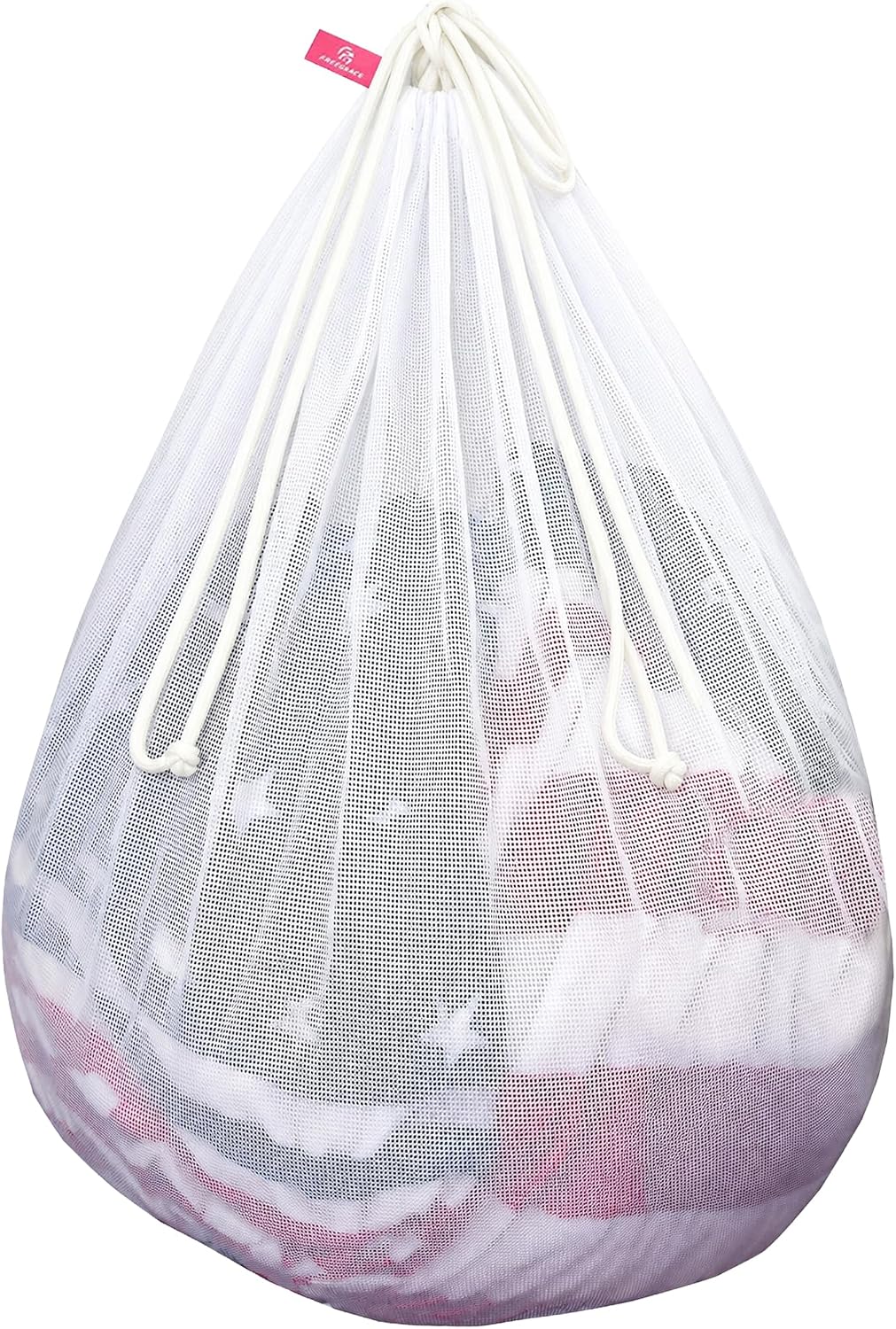 Freegrace Extra Large Mesh Laundry Bag, Heavy Duty Drawstring Hamper Liner