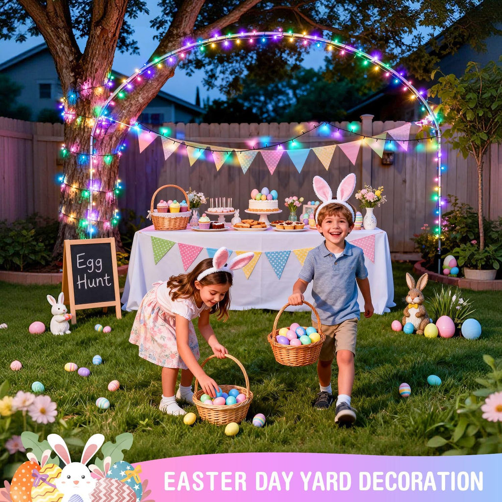 JMEXSUSS 250 LED Pastel Easter Lights, 91.5ft Christmas Lights Plug in