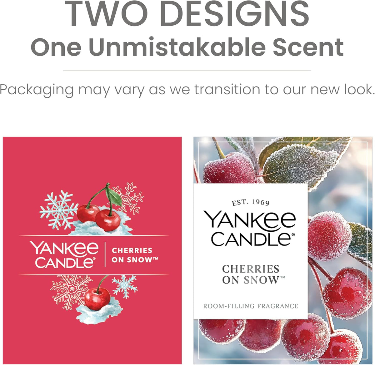 Yankee Candle Cherries On Snow Scented Candle, 20oz Large Tumbler