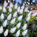 Minetom C6 Solar Christmas Lights Outdoor, 50LED 22.64FT Pure White Lights