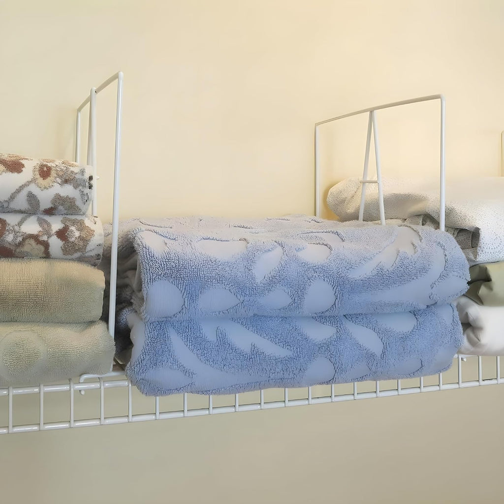 Evelots 4-Pack Wire Shelf Dividers, Tall Steel Closet Shelf Divider