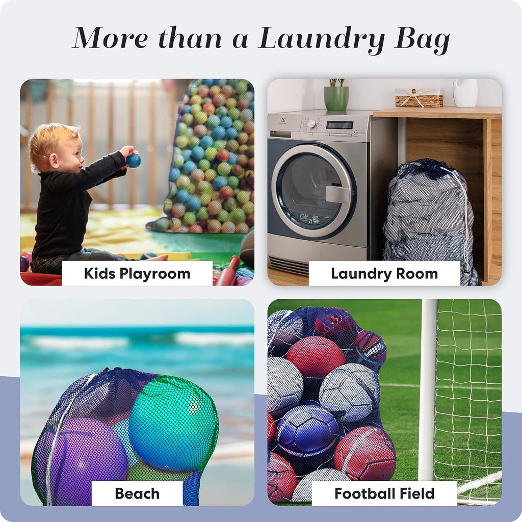 Handy Laundry Mesh Laundry Bags 2 Pack, XL 24x36 in, Heavy Duty Nylon