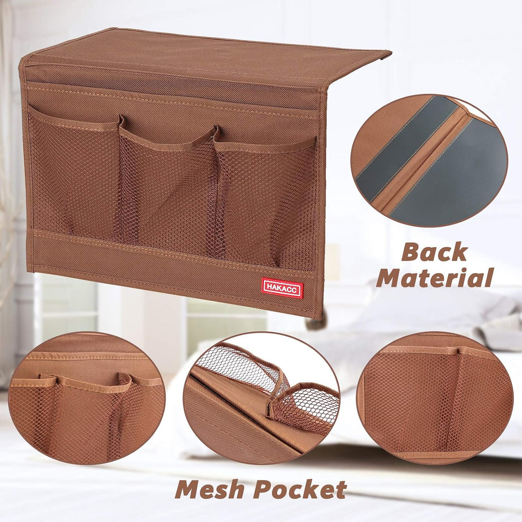 HAKACC Bedside Storage Organizer, Remote Control Holder, Bed Pockets