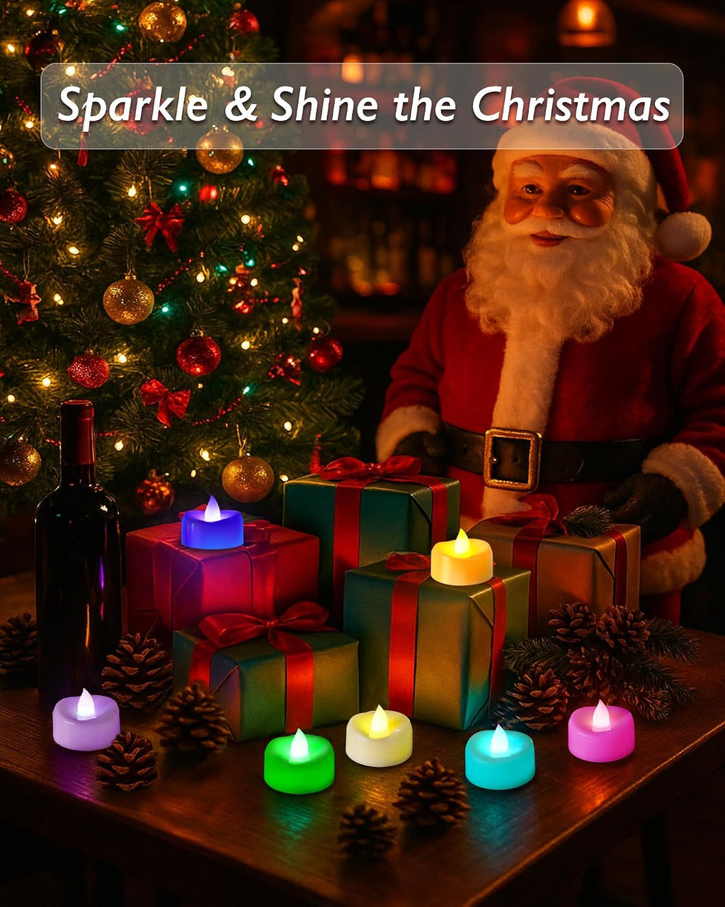 Raycare LED Tea Lights, Battery Operated 200+Hour Flameless Votive Candles
