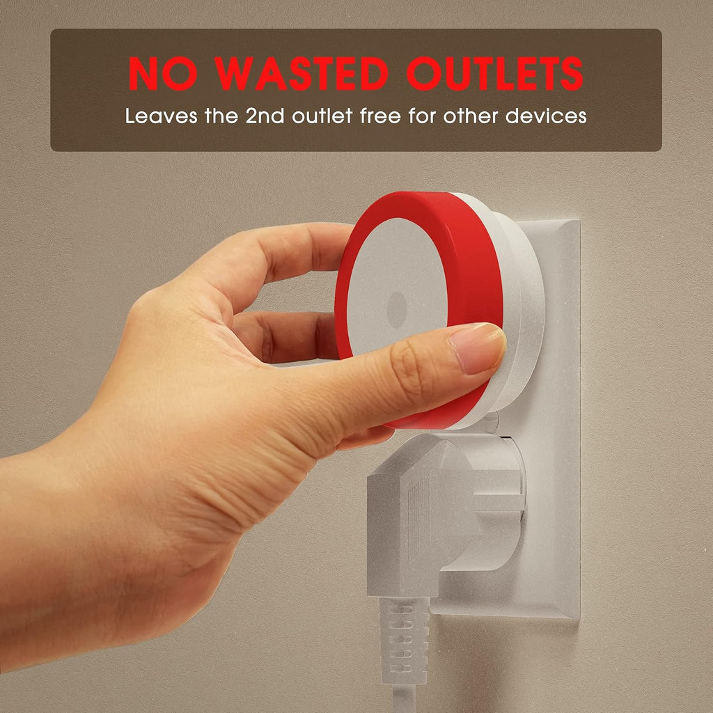 Briignite Night Lights Plug into Wall Red Night Light Dusk to Dawn Sensor