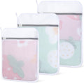 3-Pack Durable Honeycomb Mesh Laundry Bags for Delicates, M + L + XL