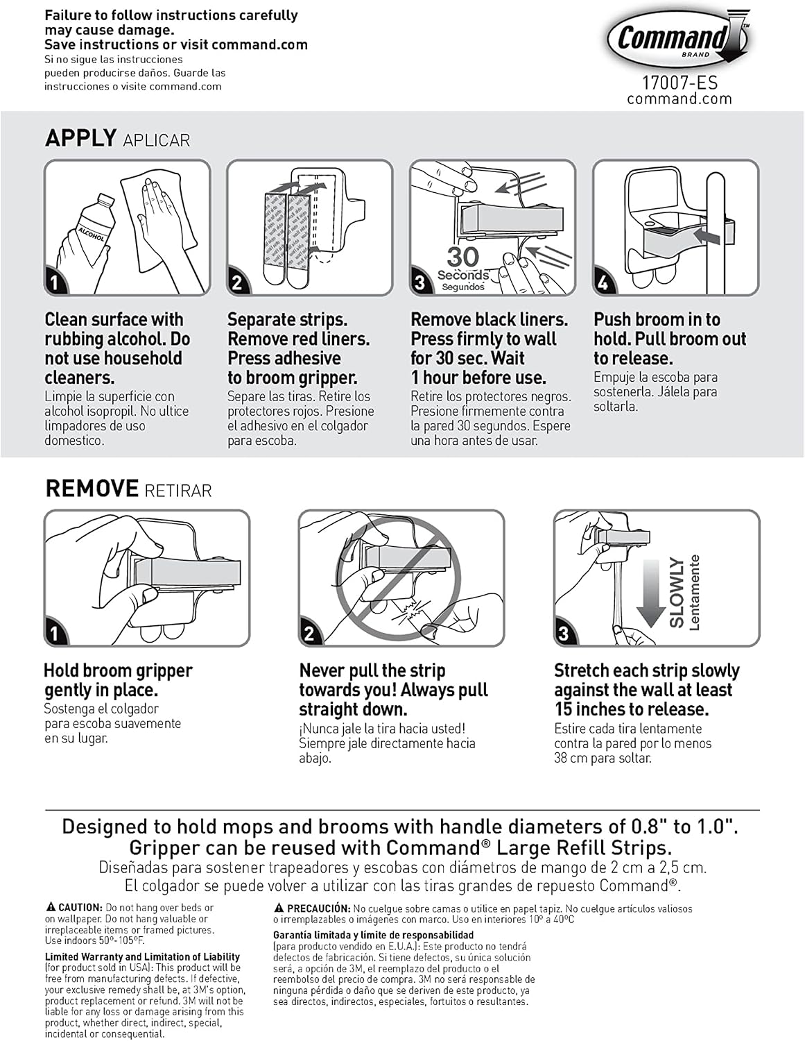 Command Shower Caddy, 1 Caddy, 4 Large Strips