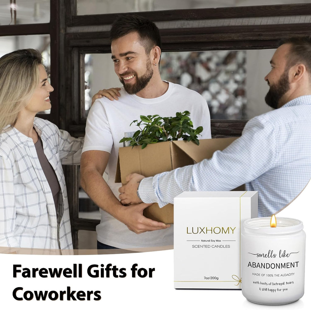 Retirement Gift for Woman, Farewell Goodbye Going Away Gifts for Coworkers, Boss Coworker Leaving Job Retirement Gifts for Women Men New Job Promotion Present, Vanilla Scented Candle