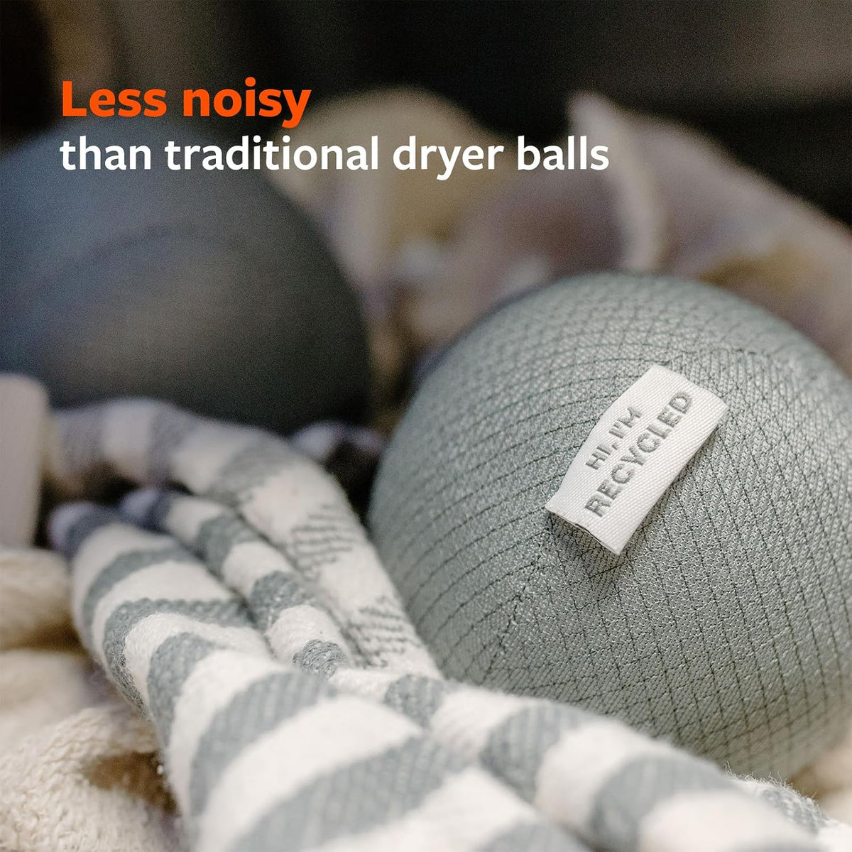 Full Circle Quiet Giant Anti-Static Dryer Balls, Removes Static, Vegan