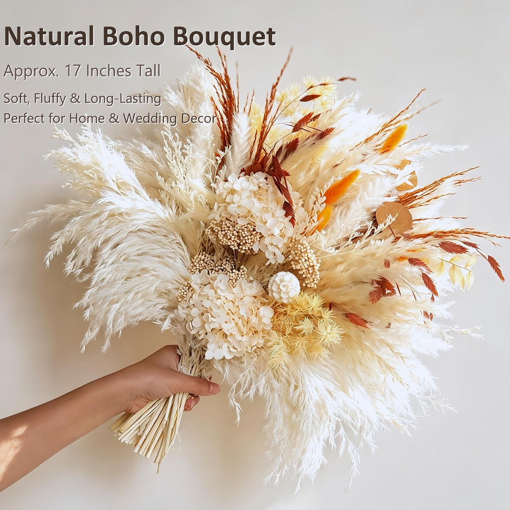 Dried Pampas Grass Bouquet, Fall Flower Arrangements