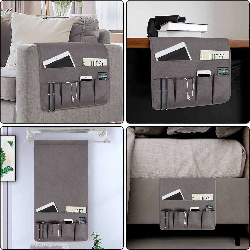 Remote Control Holders for Armchairs, Couch Caddy, Featuring Non-Slip Bases