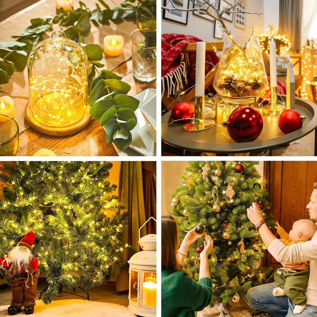 JMEXSUSS 50 LED Fairy Lights Battery Operated, Warm White Christmas Lights
