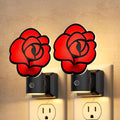 Briignite Flower Night Light, Rose Night Lights Plug into Wall Dimmable