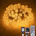 AWQ 100LED 49FT Globe Crystal Bubble Lights for Christmas Tree Warm White