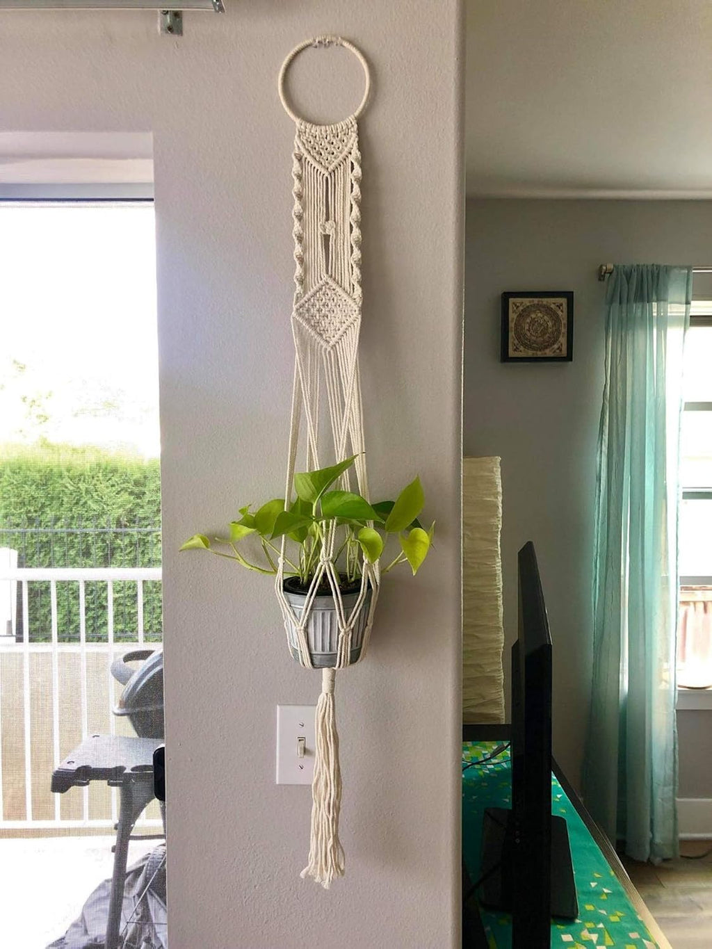 Cuttte Macrame Plant Hanger Indoor Outdoor Hanging Planter Basket