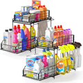 SUEH DESIGN Under Sink Organizers and Storage 2 Pack, 2-Tier Pull Out