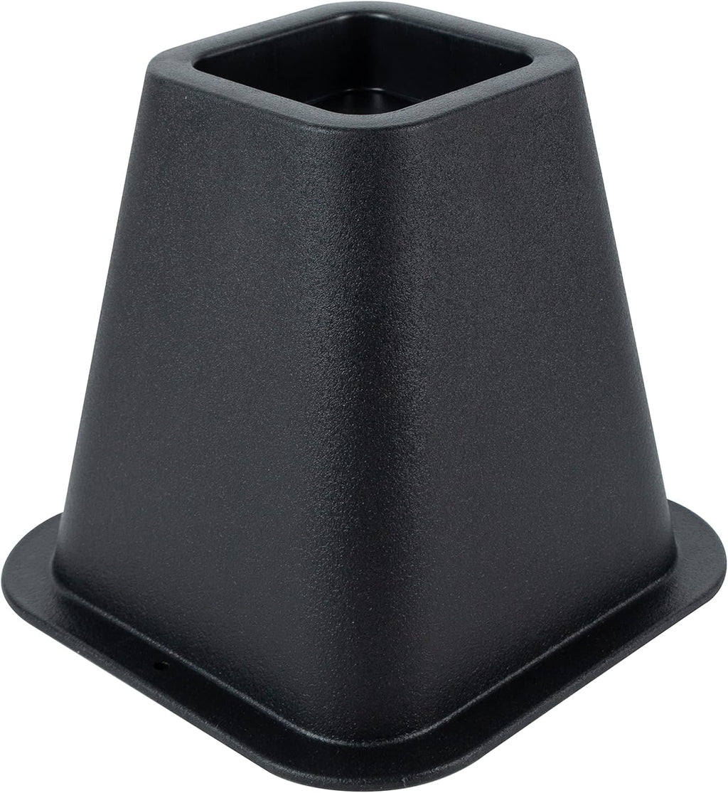 Simplify Bed Riser - Bed Lifters - Furniture Risers for Bed, Chairs, Tables - Black - Pack of 4-6 Inch Long