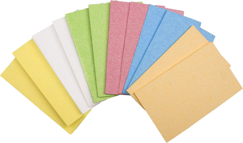 ARCLIBER 18 Pack Colorful Cellulose Sponges Non-Scratch for Kitchen Car