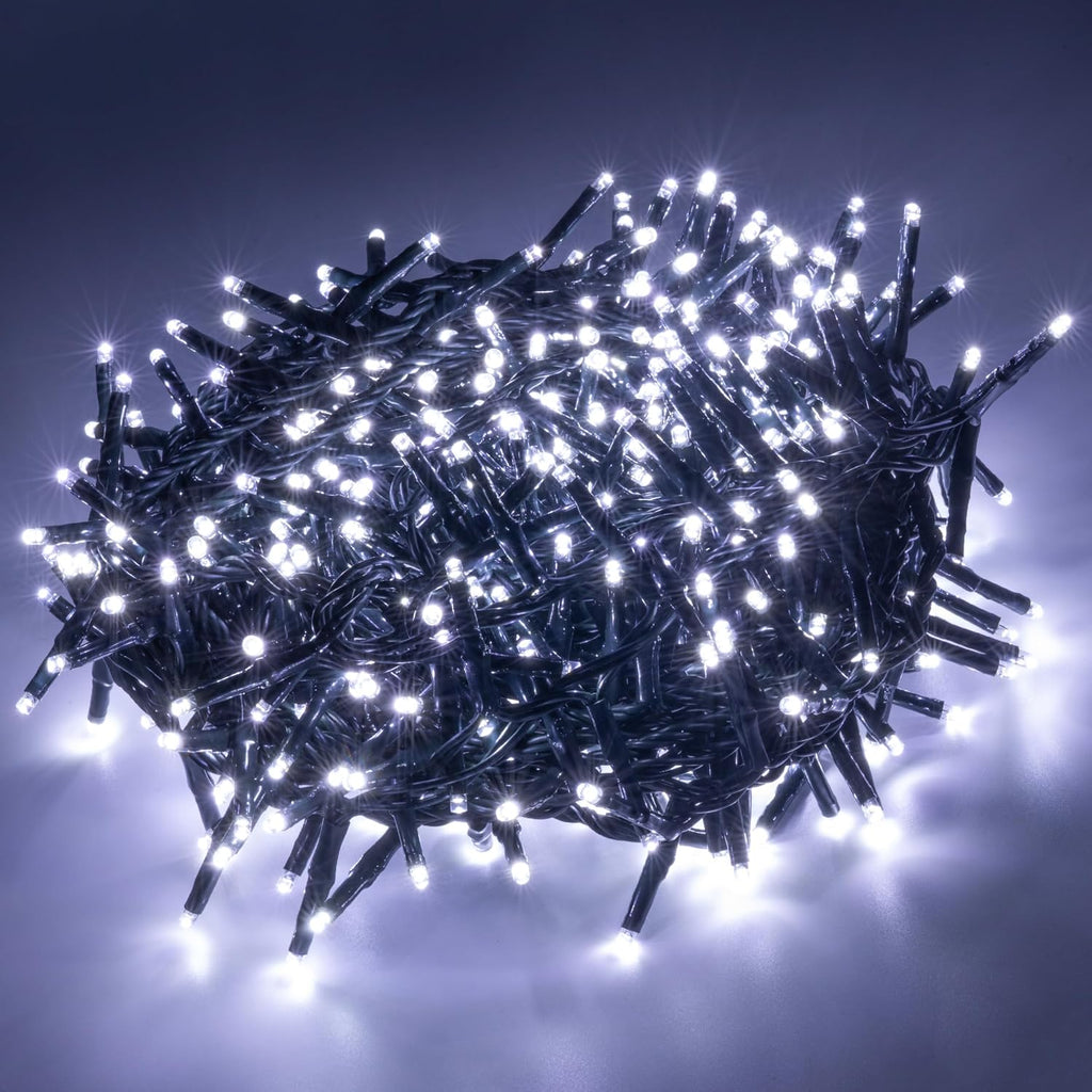 AWQ 500 LED 49FT Christmas Cluster Lights Waterproof String Light White