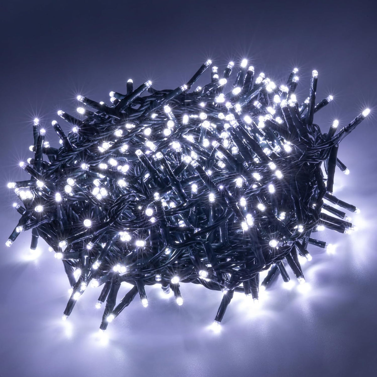 AWQ 500 LED 49FT Christmas Cluster Lights Waterproof String Light White