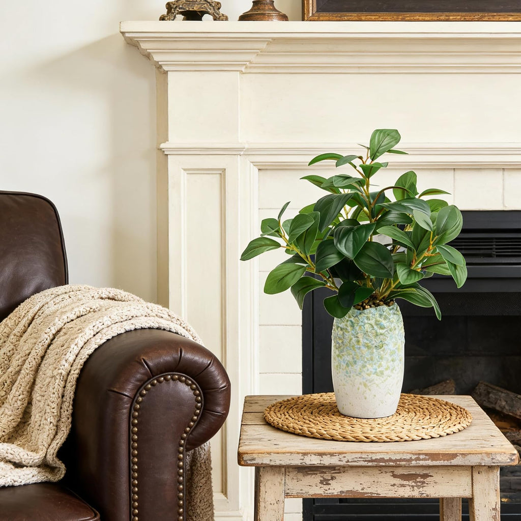 17" Artificial Eucalyptus Plant Realistic Faux Greenery Desk Office Decor