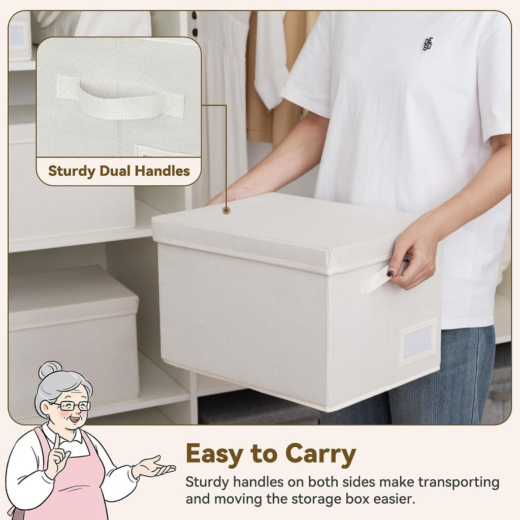 GRANNY SAYS Storage Bins with Lids, Decorative Storage Boxes with Lids