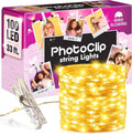 Mind-Glowing Photo Clip String Lights, Warm White (100 LED, 33 ft)