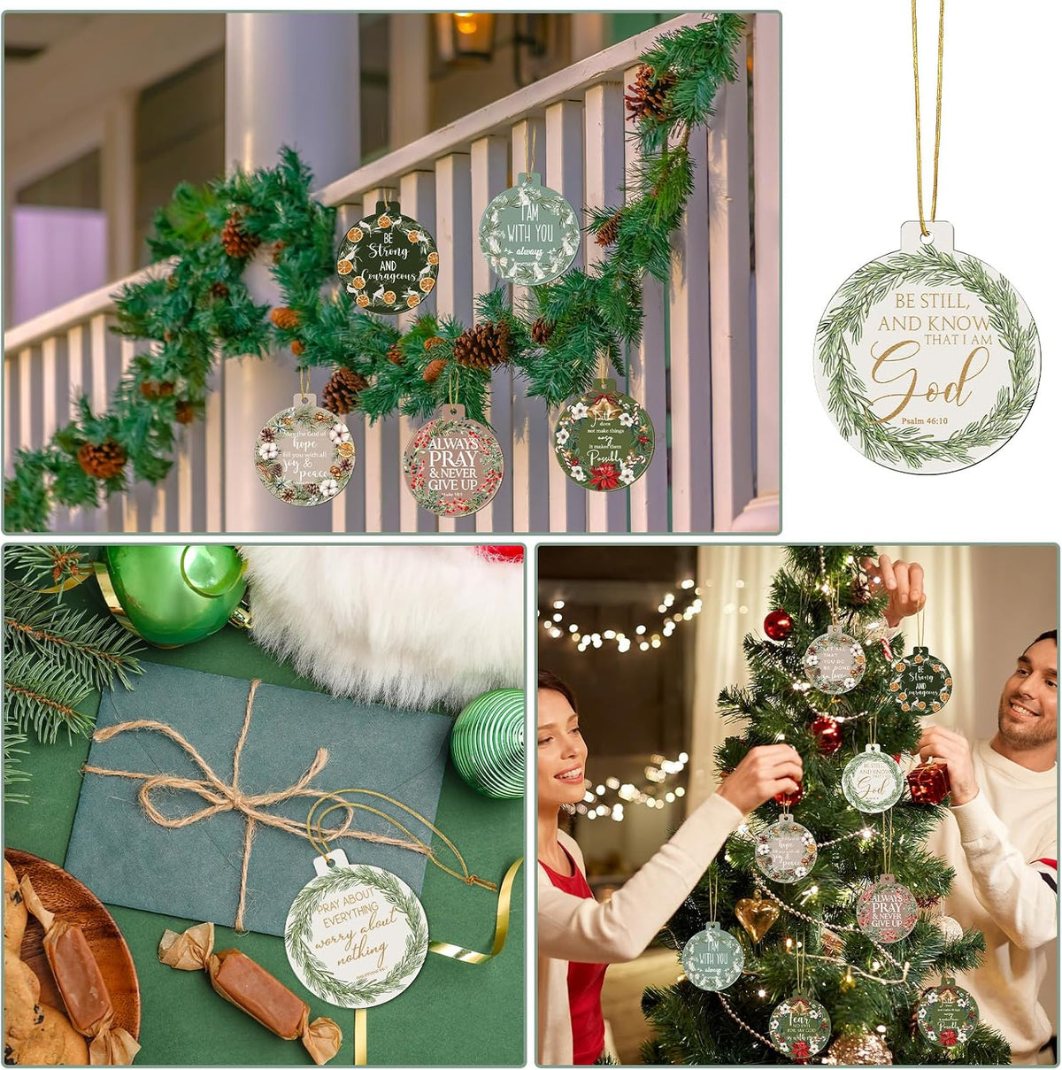 24 Set Religious Scented Hanging Ornament Bulk Christian Gifts