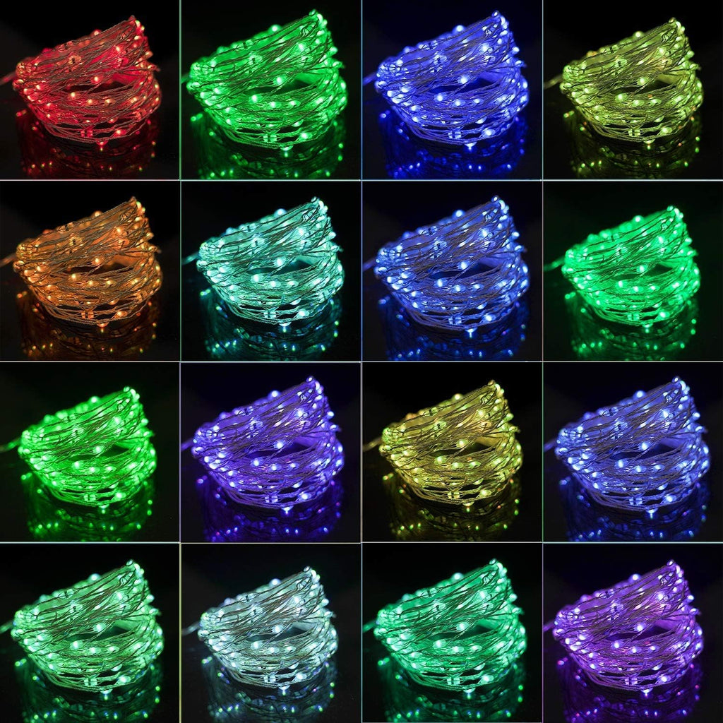 Twinkle Star Color-Changing Fairy Lights, 33Ft 100 LED, 16 Colors