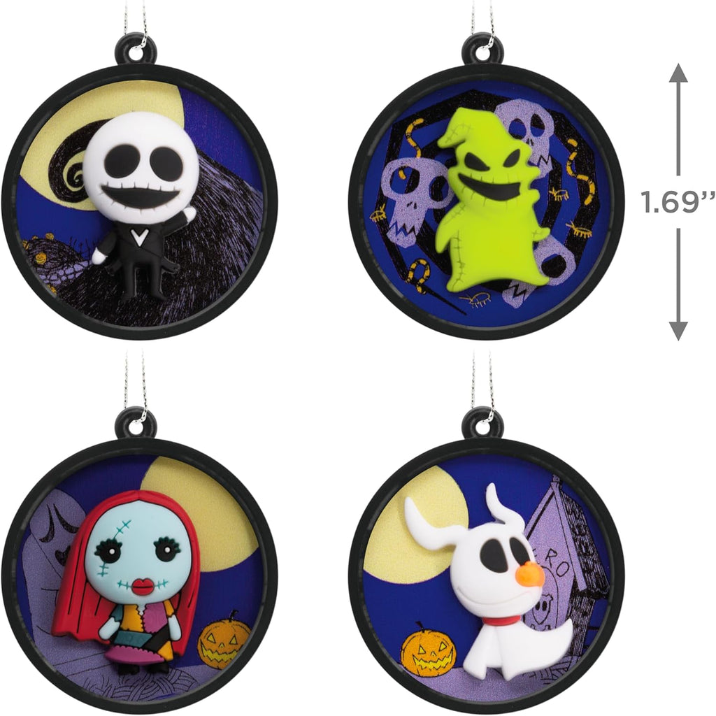 Hallmark The Nightmare Before Christmas Mini Christmas Ornaments, Set of 4