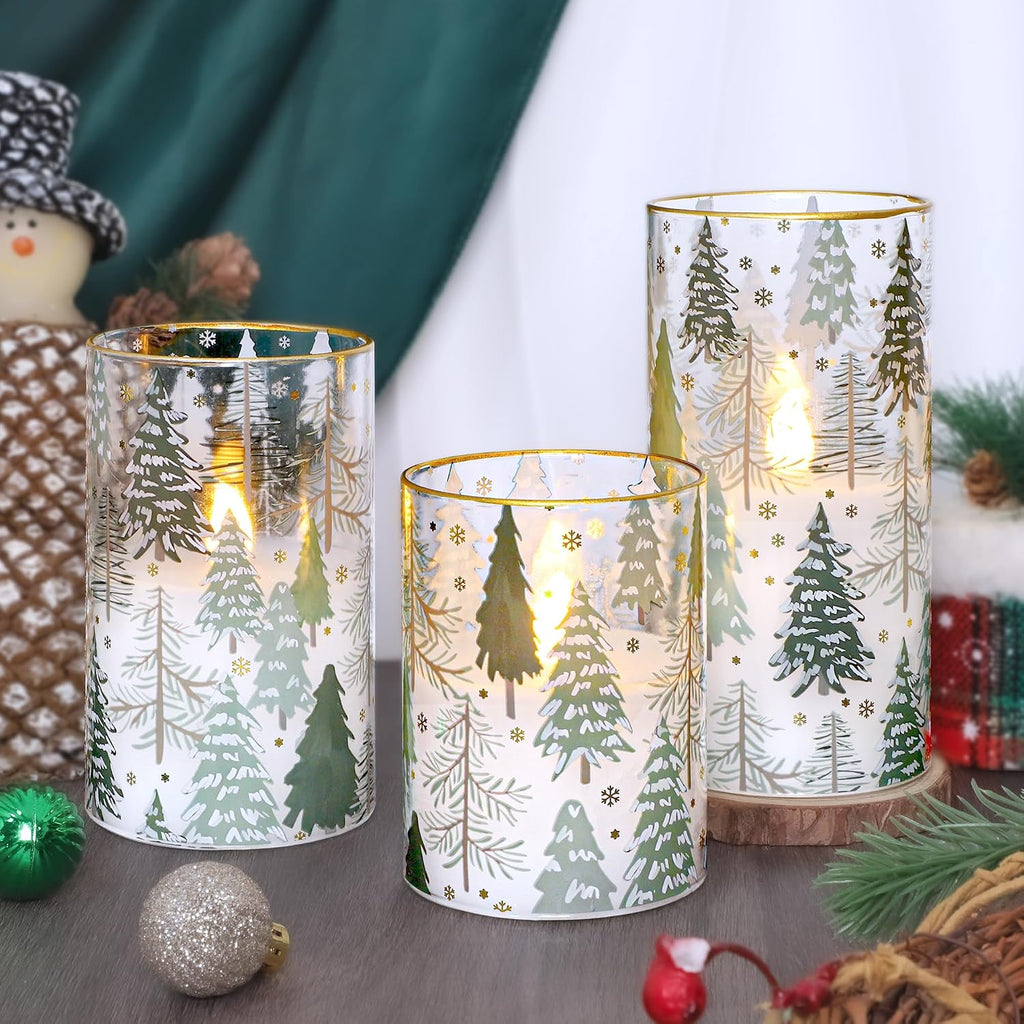 Impress Life Christmas Tree Flameless Candles with Remote