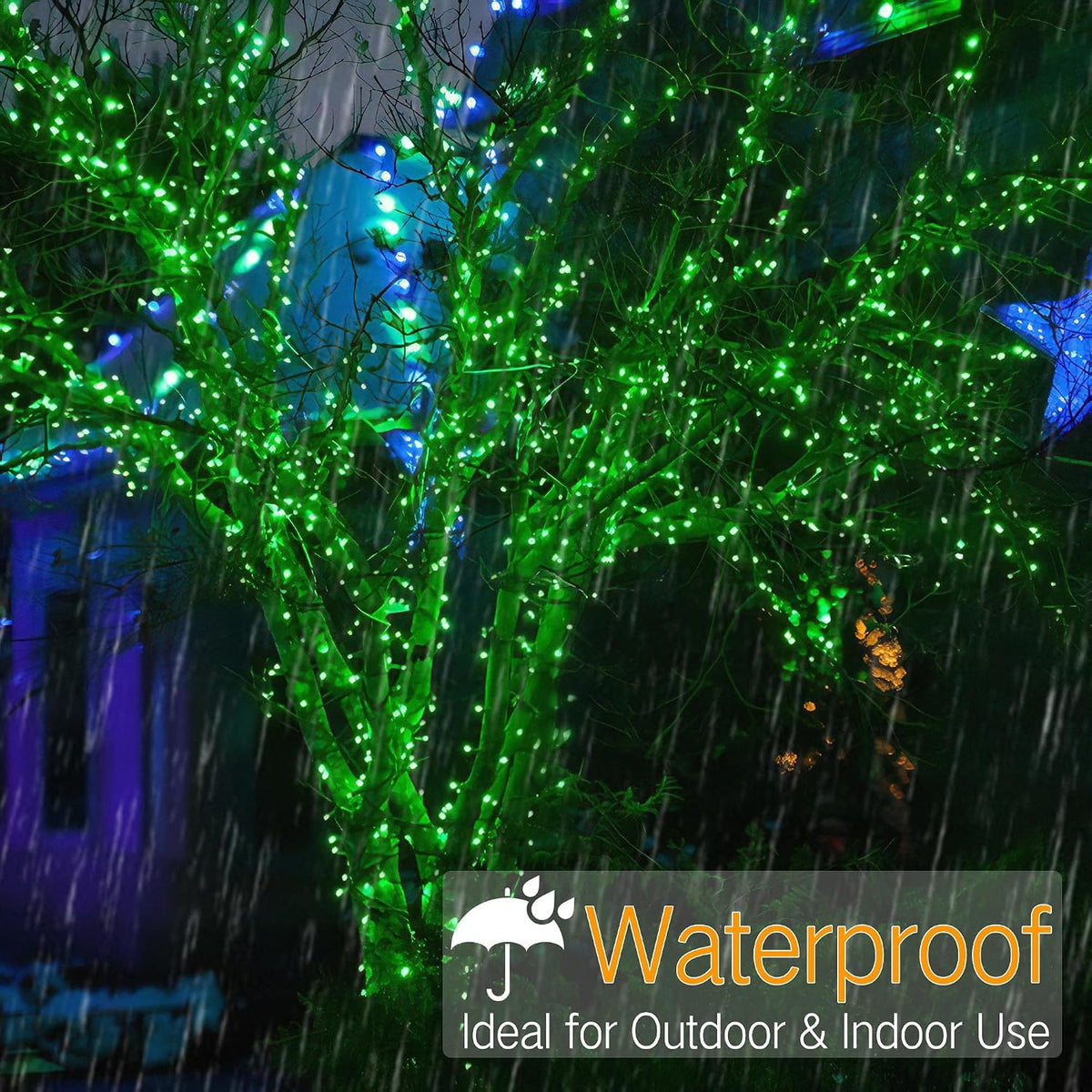 Brizled 5MM Green Gentle Twinkle Christmas Tree Lights, 100 LED Connectable