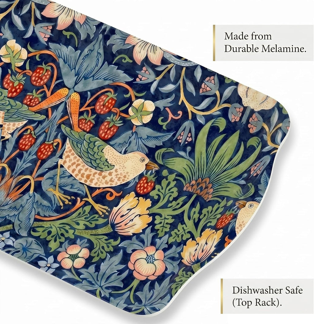 Pimpernel Morris & Co Strawberry Thief Blue Sandwich Tray